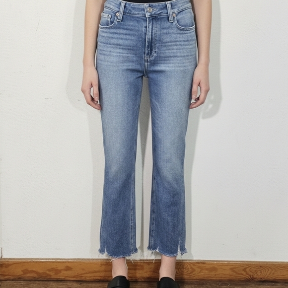 PAIGE Denim - PAIGE Light Blue Cropped Jeans